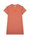 Badstof Dress Palm Velvet Neon Orange - Orange